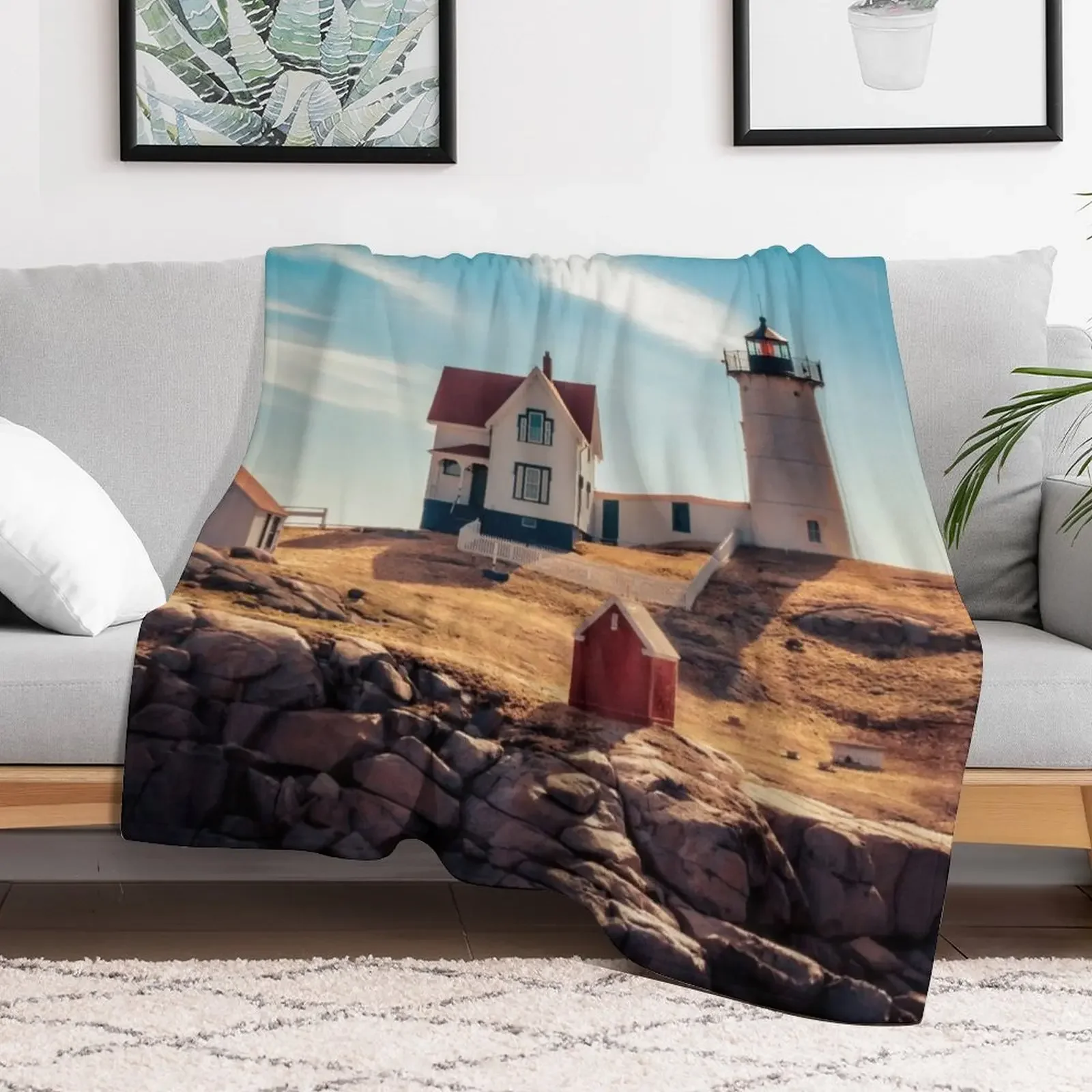 Одеяло Cape Neddick Nubble Lighthouse декоративное одеяло для дивана одеяла