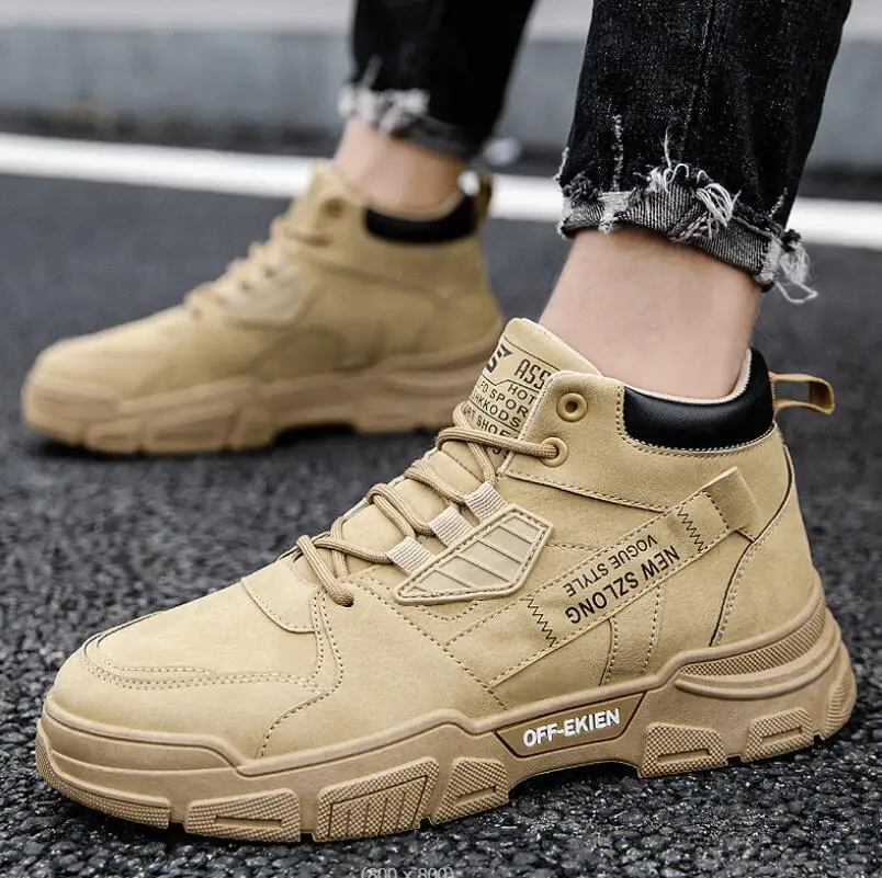 

Shoes men sneakers 2022 autumn winter New men's casual Martin boots fashion wear-resistant Motorcycle boots tenis masculino