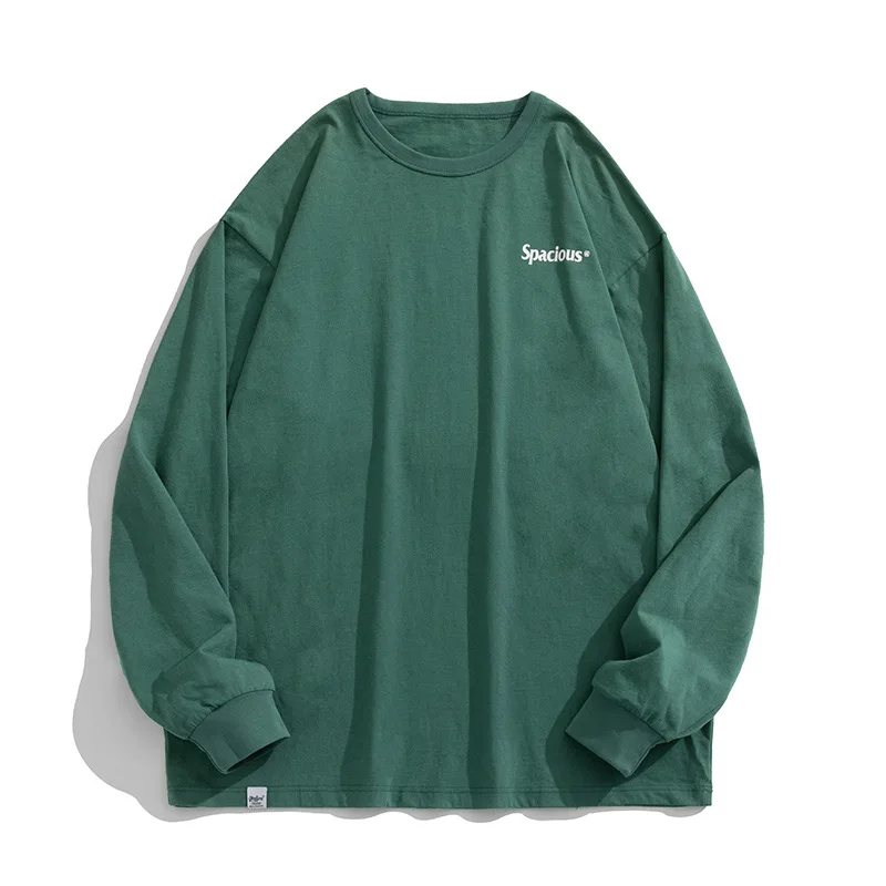 

Korean Men Long Sleeve Sweatshirt Autumn New Solid Plain Cotton Hoodie Streetwear Harajuku Casual Oversized Unisex Sweatshirts