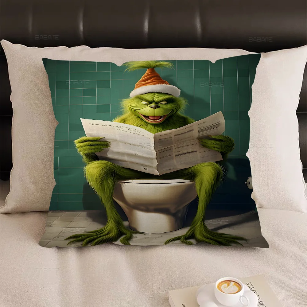 Подушка с рисунком G-Grinch наволочка для гостиной дивана домашний декор по