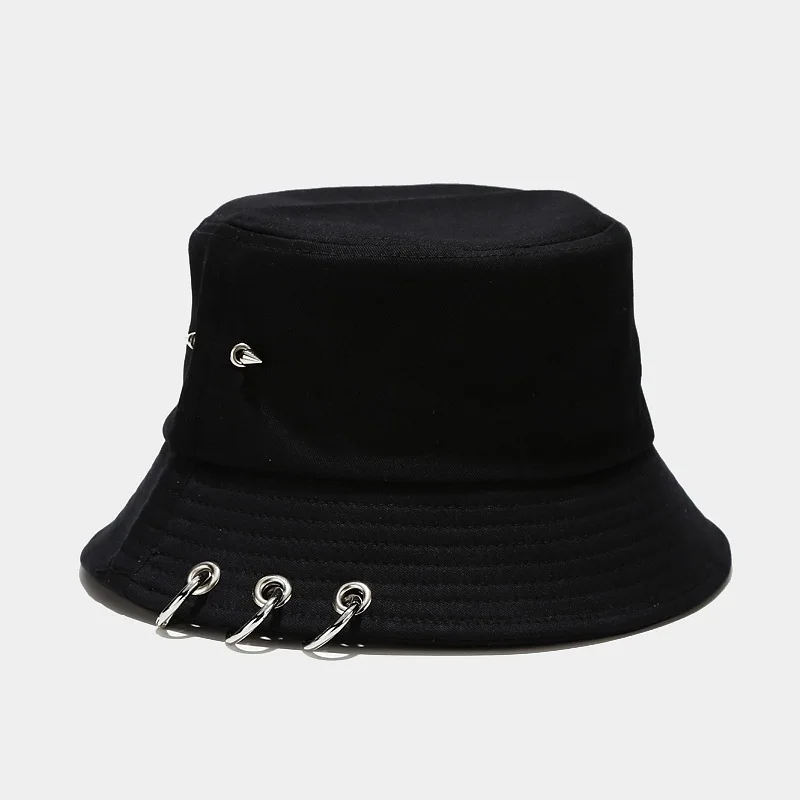 Кольцо шляпа. Панама "Pop" m (56-58см), черная. Панама черная. Рокерская шляпа. Instagram Rock hat.