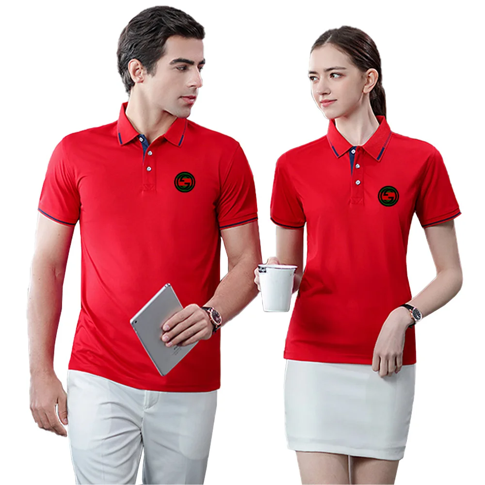 

Новинка 2022, летние женские и мужские рубашки для гольфа Cuc, быстросохнущие рубашки поло из тенсела, хлопковые топы с коротким рукавом, делова...