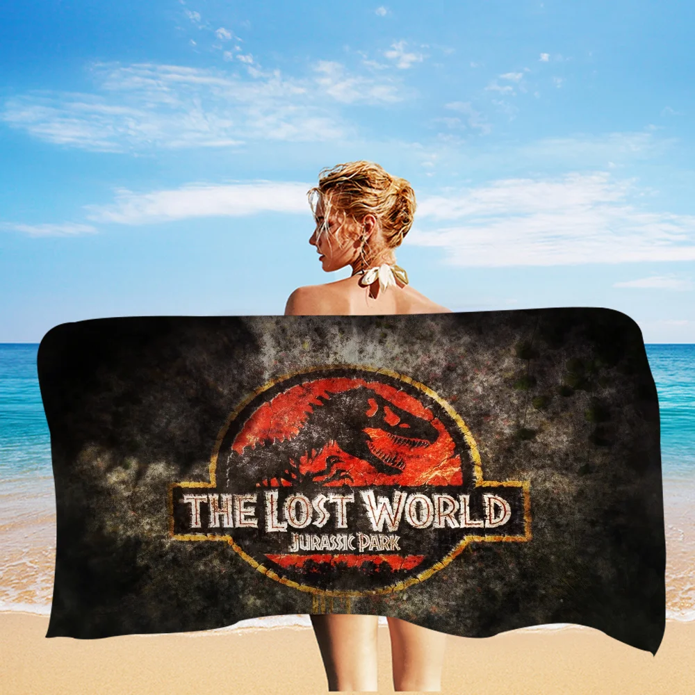 Пляжное Полотенце J-Jurassic-P-Park Быстросохнущее Банное Из Микрофибры Приятное Для