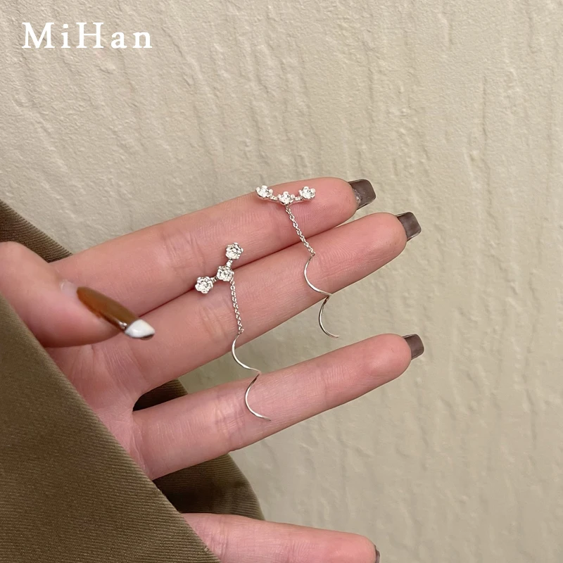 

Bilandi Fashion Jewelry Flower Earrings 2022 New Trend Sweet Temperament Silver Plated Drop Earrings For Party Gifts Wholesale