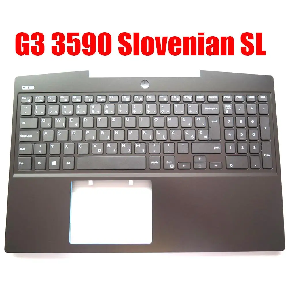 

Slovenian SL Laptop Palmrest For DELL G3 3590 3500 0P0NG7 P0NG7 095T33 95T33 05DC76 5DC76 07G8Y0 7G8Y0 Without Backlit Keyboard