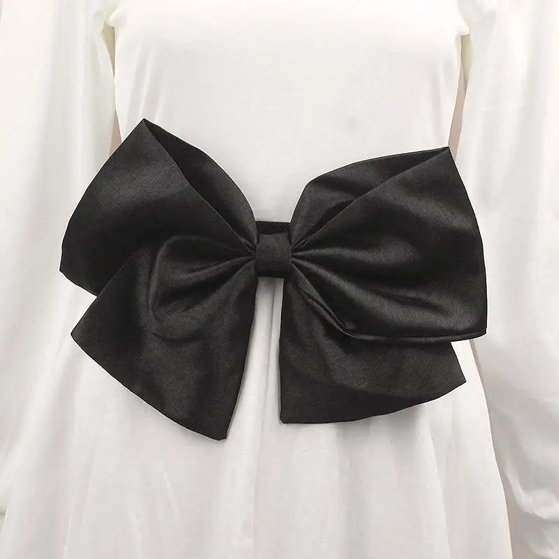 

1Pc Women Belt Korean Style Fashion Simple Female All-Match Large Flower Elastic Wide Girdle Skirt Waist Accessories 2023 New