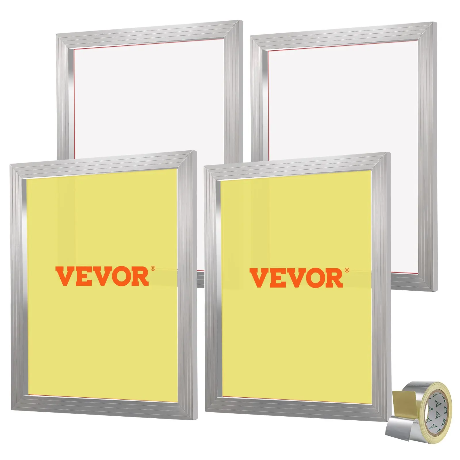 

VEVOR Screen Printing Kit 4 Pieces Aluminum Silk Screen Printing Frames, 20x24inch Silk Screen Printing Frame w 355 Count Mesh