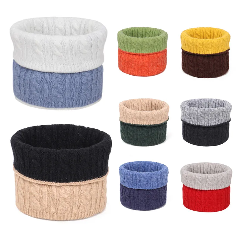 

Knitted Thick Neck Warmers Men Women Outdoor Cycling Riding Hiking Scarves Thermal Fishing Skiing Ear Half Face Cover Mask Scarf