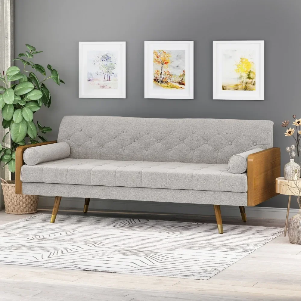 

Мягкий диван из ткани, темный орех, диваны для гостиной с бесплатной доставкой, мебель для гостиной, вместительный и уютный, бежевый