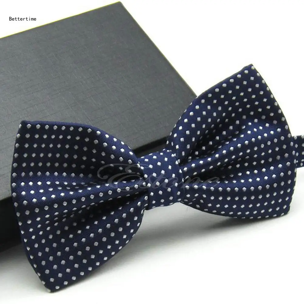 

B36D Fashion Men's Adjustable Tuxedo Polka Dots Wedding Party Bowtie Bow Tie