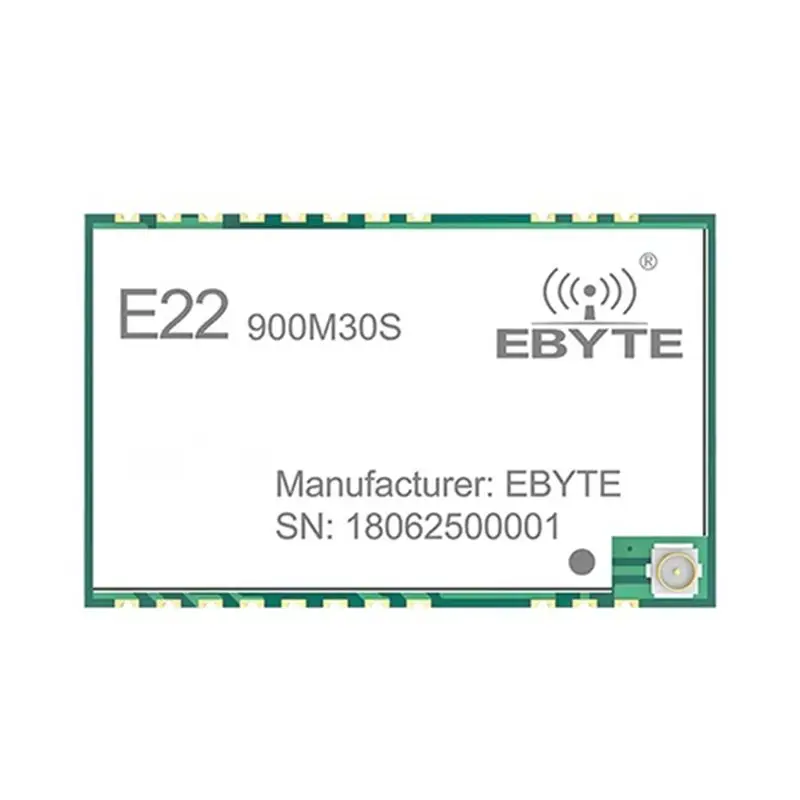 Фото Высокоточный модуль Lora EBYTE 32 МГц TCXO SX1262 E22-900M30S, частота 850-930 МГц, 30 дБм, 12 км, интерфейс SPI, низкое энергопотребление №1