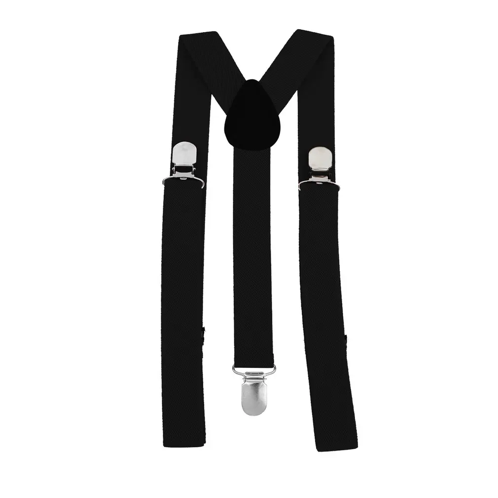 

Adjustable Elasticated Adult Suspender Straps Unisex Women Men Y Shape Elastic Clip-on Suspenders 3 Clip Pants Braces