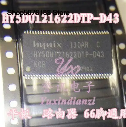 

5pieces 64M DDR HY5DU121622DTP-D43 HYNIX TSOP66 Original and new fast shipping