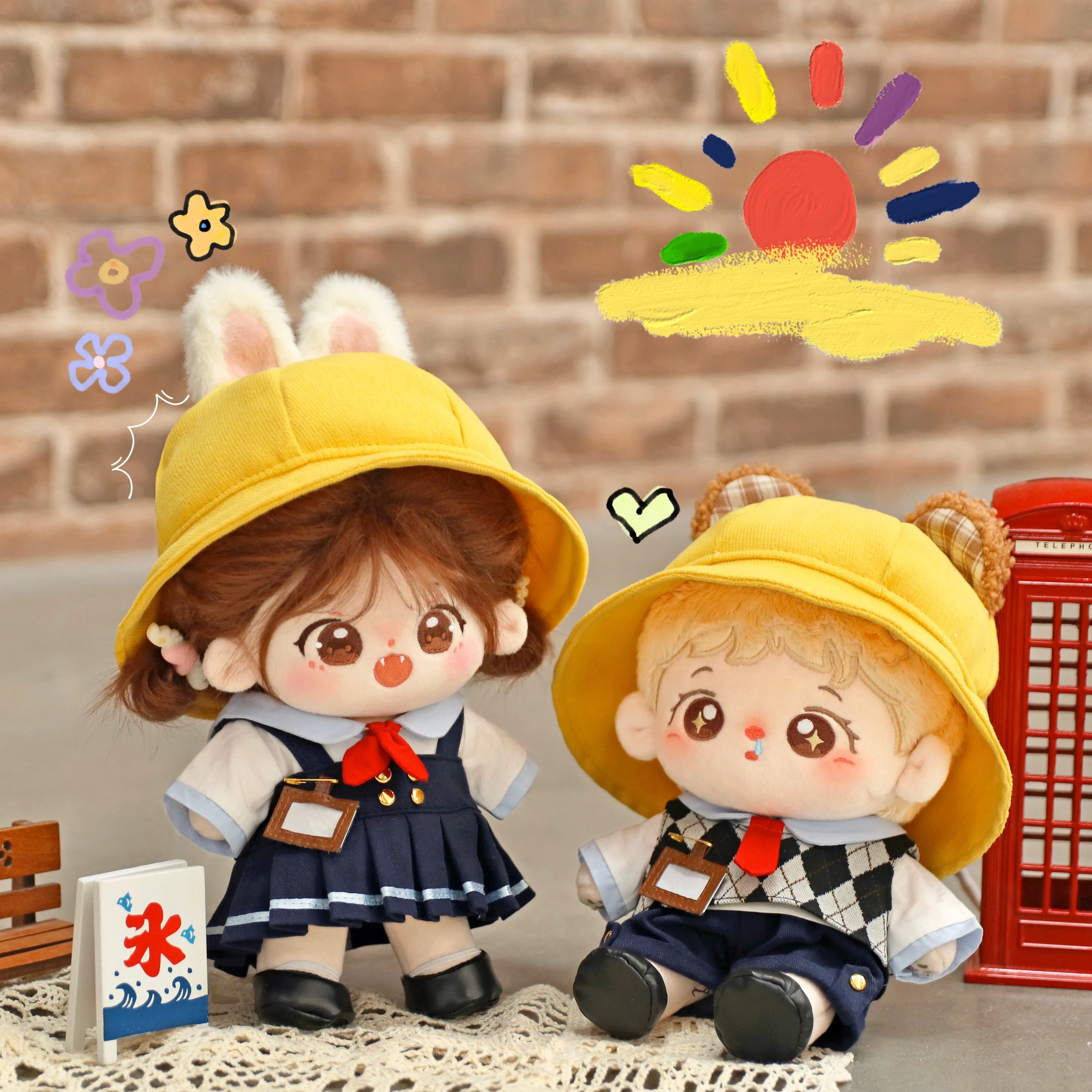 

Костюм в стиле преппи из серии милый кролик медведь для детского сада костюм 20 см плюшевая кукла сменная одежда наряд косплей подарок