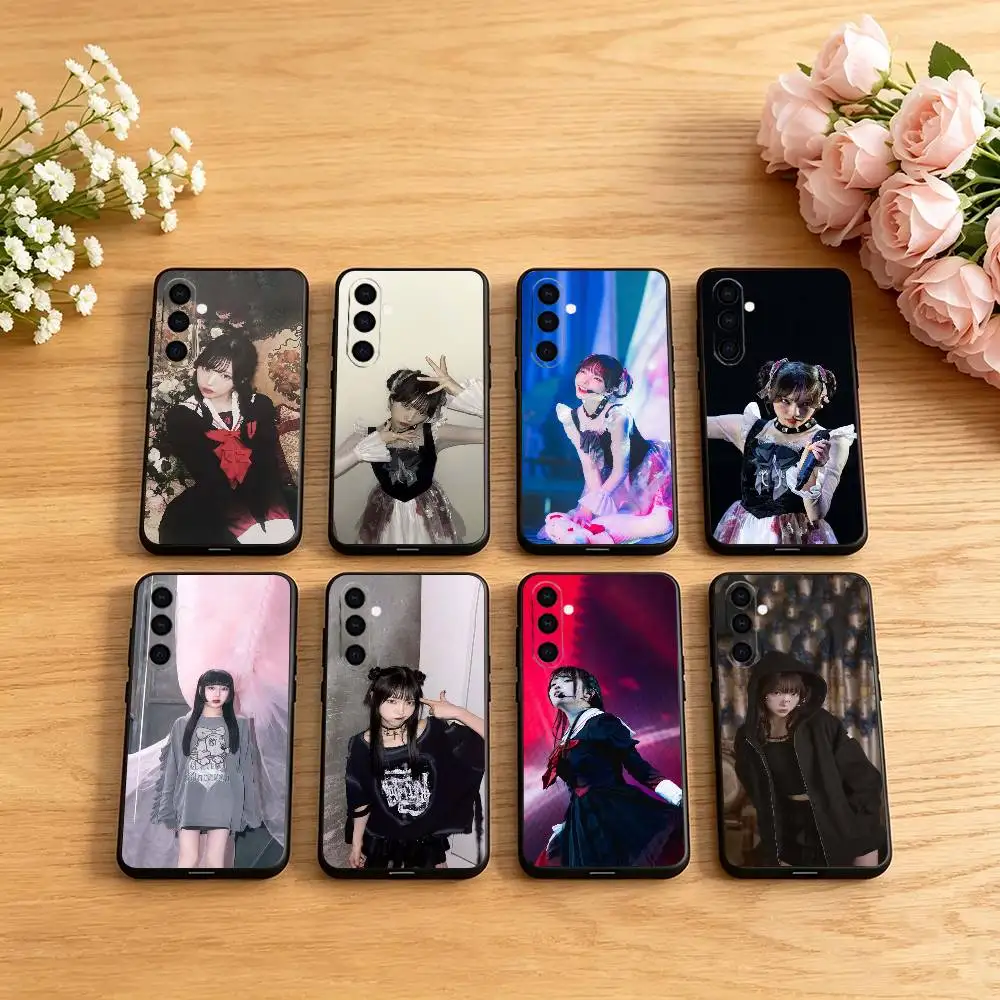 Фото Чехол для телефона Phantom S-Siita Otomodachi, черный, силиконовый, мягкий, для Samsung Galaxy A73, A72, A71, A70, A53, A52, A51 №1