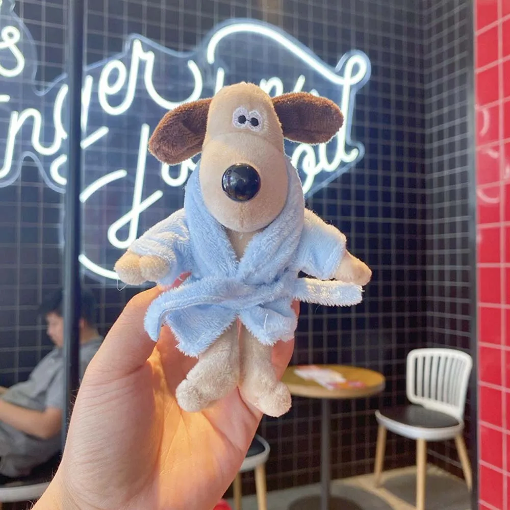 

Wallace Gromit Dog Bag Plush Doll KeyChain Car Accessories New Cute Toy Camera Doll 그로밋 Ornaments for Exquisite Gifts