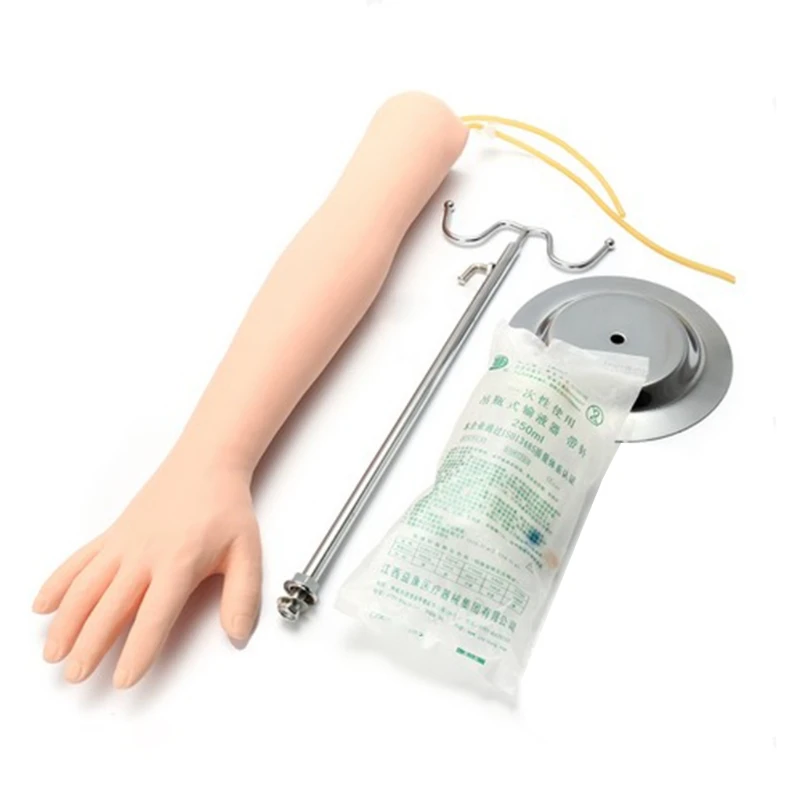 

Intravenous Practice Arm Kit Phlebotomy Arm Kit with Infusion Stand Practice Arm for Phlebotomy IV Practice Arm Kits H8WD