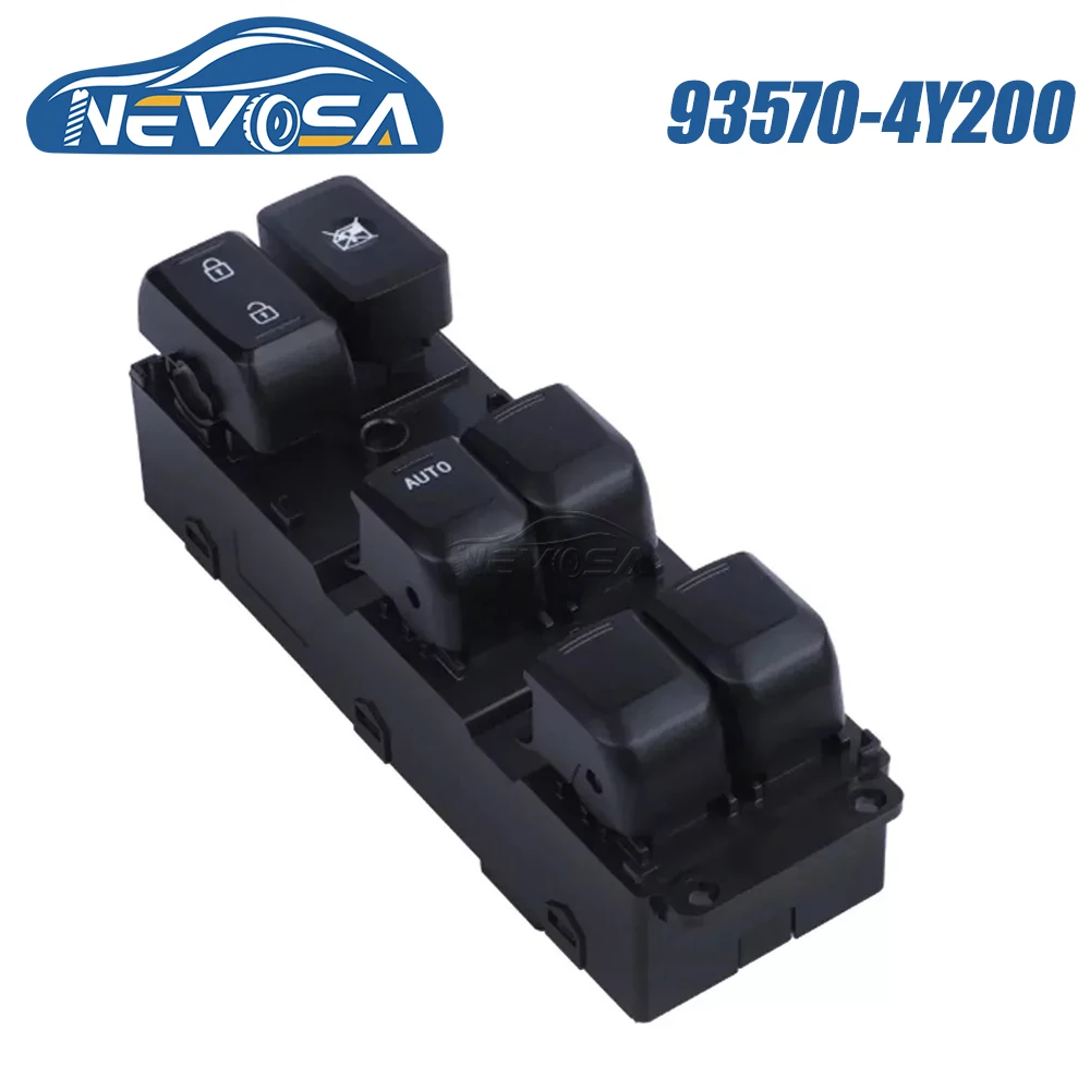 

NEVOSA 93570-4Y200 Передняя левая главная кнопка переключателя стеклоподъемника для Kia RIO 2011 2012 2013 2014 2015 93570-4Y201