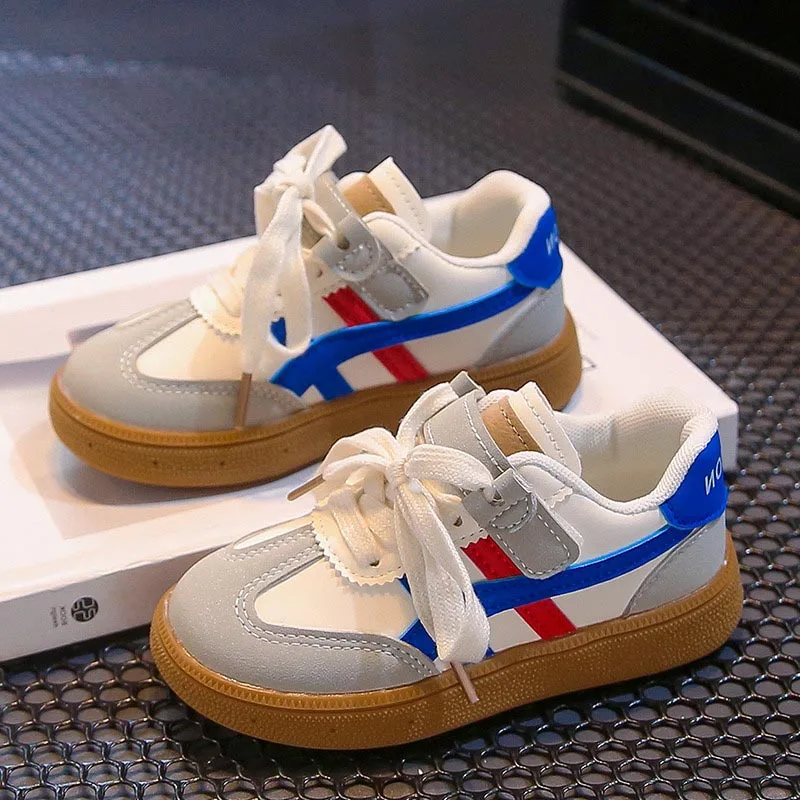 Детская обувь для девочек повседневная детская замшевая с пряжкой-кольцом 2024 на