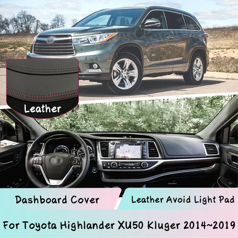 

Светильник ный коврик для приборной панели Toyota Highlander XU50 Kluger 2014 ~ 2019