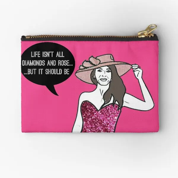 

Карманы на молнии с бриллиантами и розами, кошелек с карманом для маленького нижнего белья, для хранения монет, мужские и женские носки