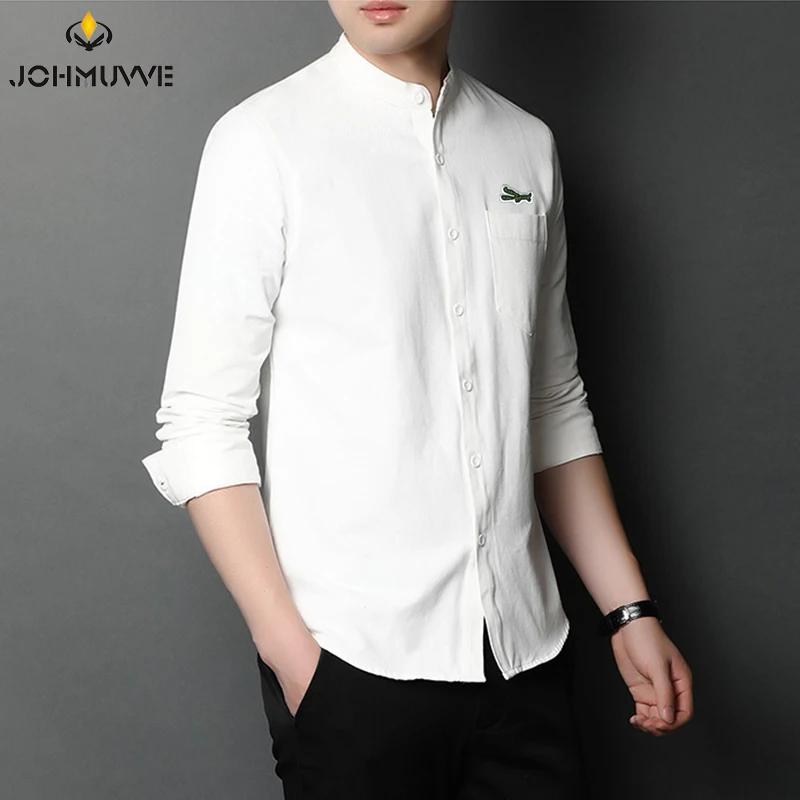 Fast Shipping New Men's Solid Color Long Sleeve Hunting Style Shirts Casual Long Sleeve Tops