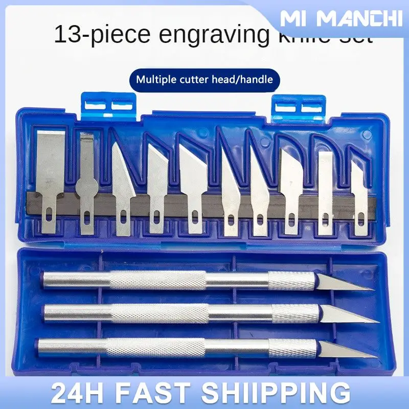 

Paper-cut Gadgets Non-slip Grip Portable Paper Cutting Knife Tools Carving Knife High Quality Durable Metal Carving Knife Metal