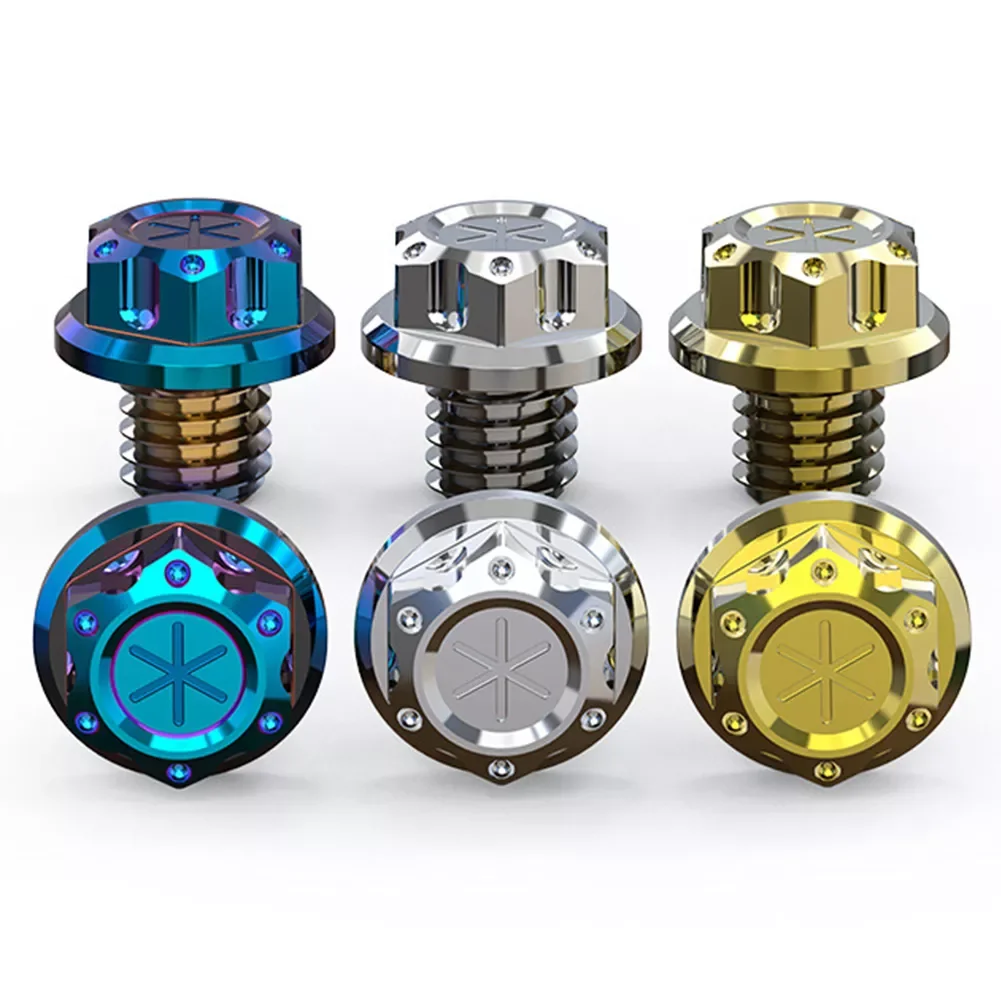 

1Pair Motorcycle M10*1.25 CNC Mirrors Hole Plug Mirror Screws Caps Cover Bolts