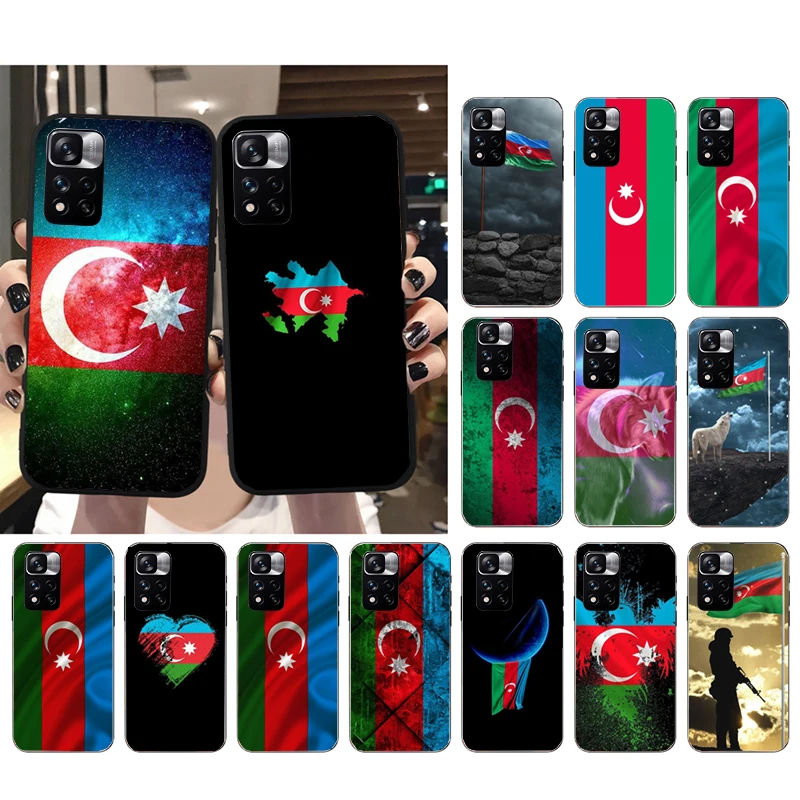 

Azerbaijan Flag Phone Case for Xiaomi Redmi Note 12 Pro 11S 11 10 Pro 9Pro Note9 10S Redmi 10 9C 9A Funda