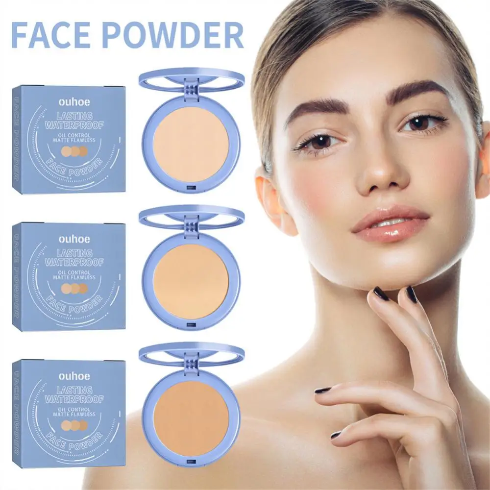 

Makeup Compact-Powder Oil-Control Face Cosmetics Powder Matte Setting Pressed Powder Pores Invisible Mate Natural Maquillaje