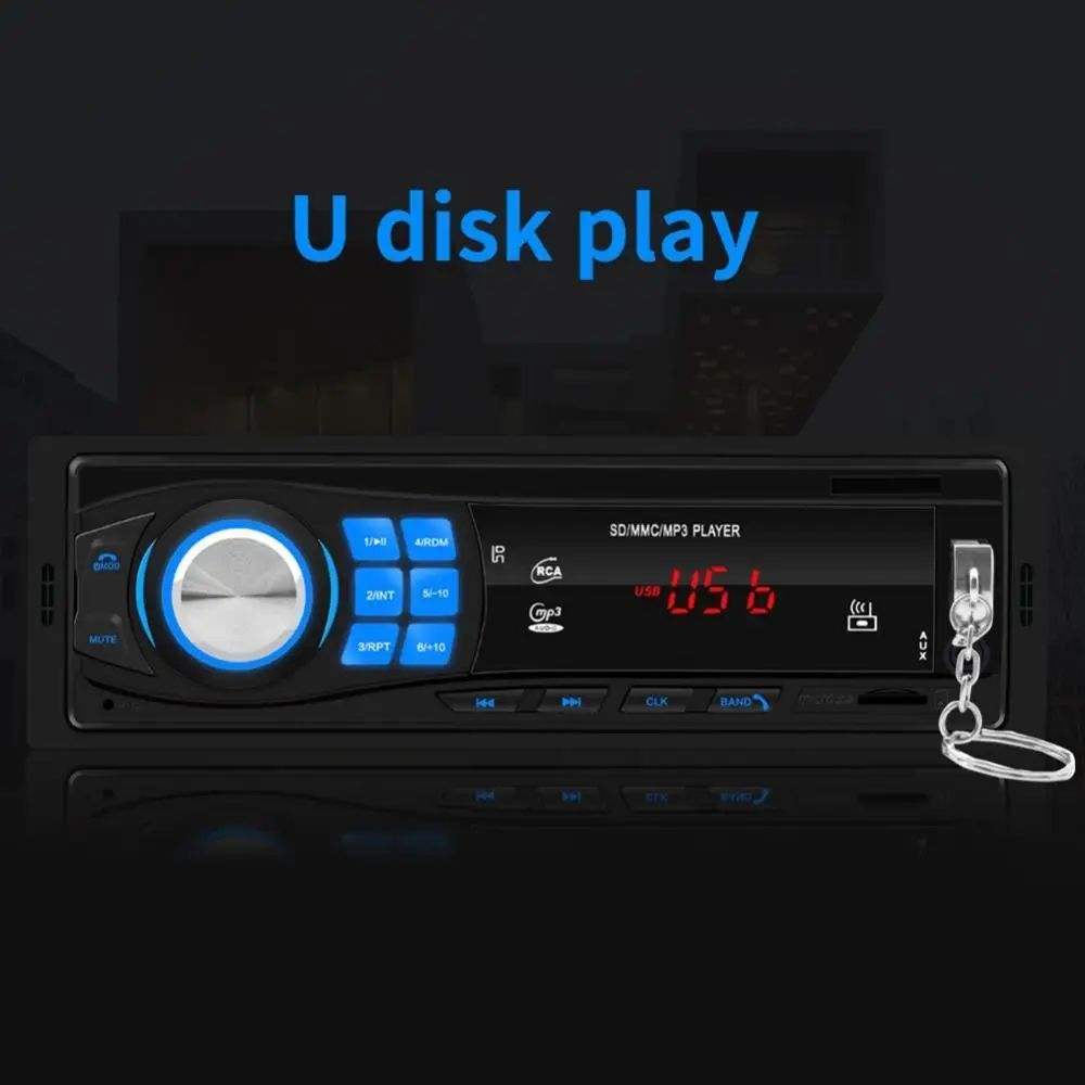

AMPrime Bluetooth Autoradio Car Stereo Radio FM Aux Input Receiver SD USB JSD-520 12V In-dash 1 din Car MP3 Multimedia Player