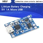 50 шт. Бесплатная доставка, 5 в 1 А, Micro USB 18650, литиевая батарея, зарядная плата, модуль зарядного устройства + Двойная функция защиты