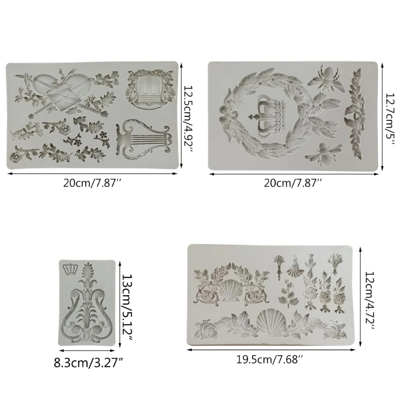 Y166 винтажный тисненый узор шоколадные конфеты сахар ремесленная форма для пасты