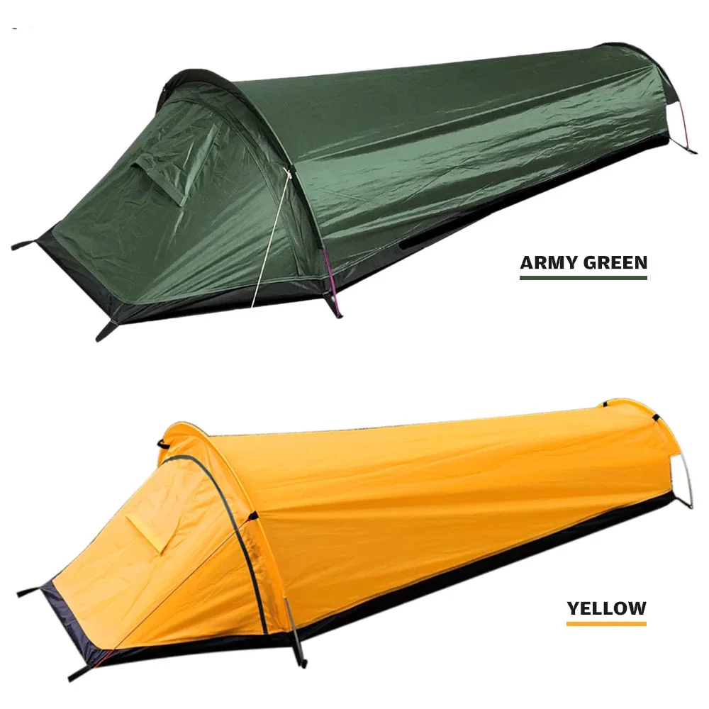 

New Ultralight Tent Backpacking Tent Outdoor Camping Sleeping Bag Tent Lightweight Single Person Bivvy BagTent