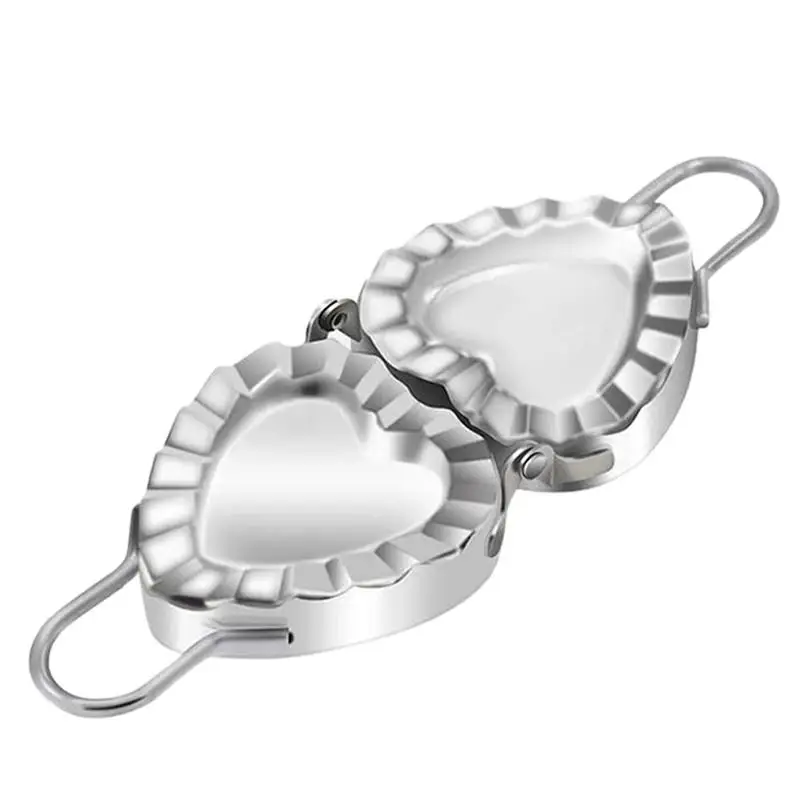 

304 Stainless Steel Dumpling Press Mould Tool Heart Shaped Maker Maszynka Do Pierogow Forma Ravioli Knödel Kitchen Accessories