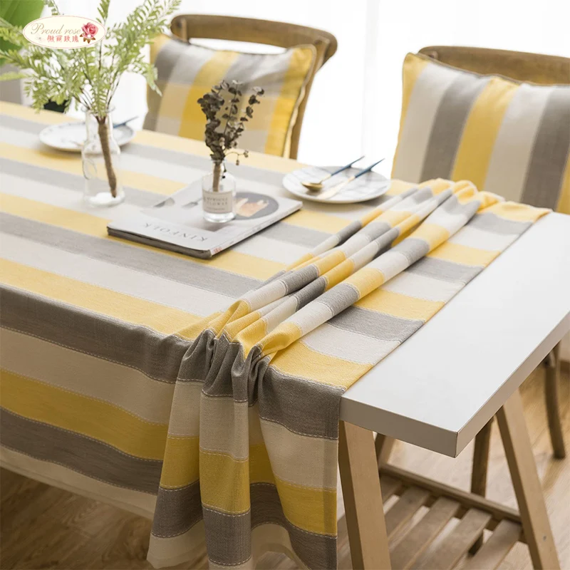 

Proud Rose Modern Cotton Linen Table Cloths Nordic Style Rectangular Dining Table Waterproof Tablecloths Nappe De Table Mariage
