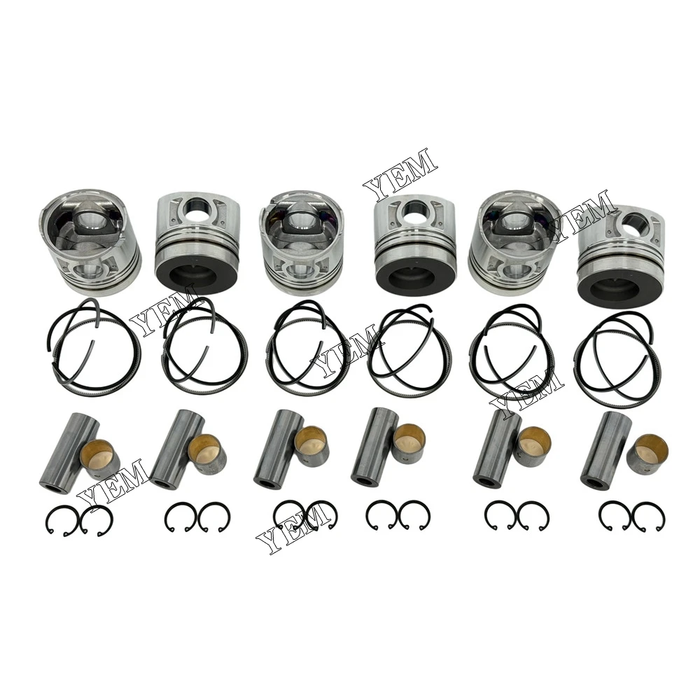 Поршень с кольцами для Nissan 6 шт. детали двигателя FE6