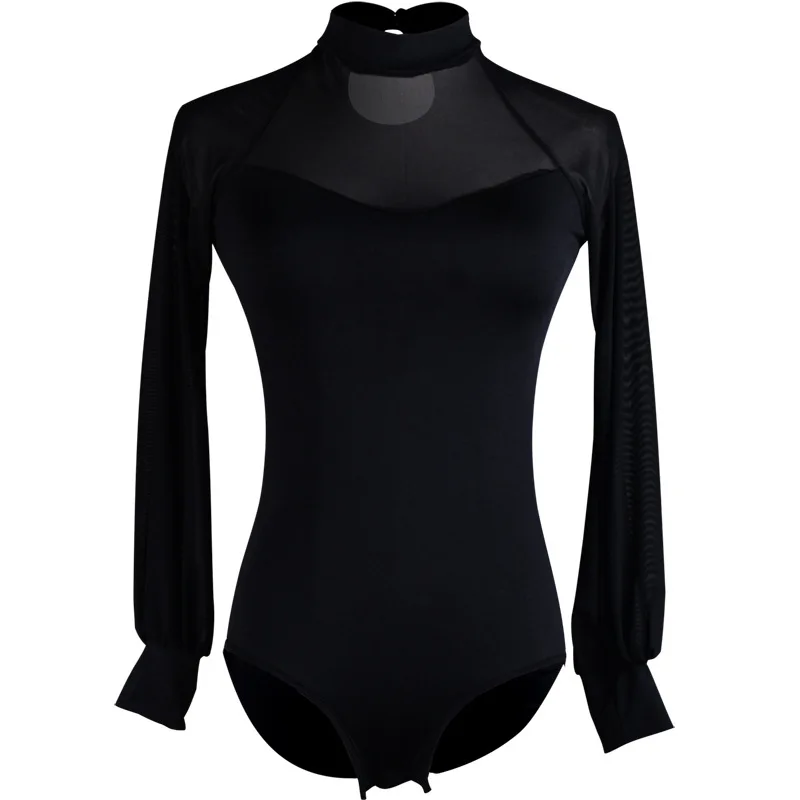 Женский боди с длинным рукавом и юбка для латиноамериканских танцев XS-L цвет в