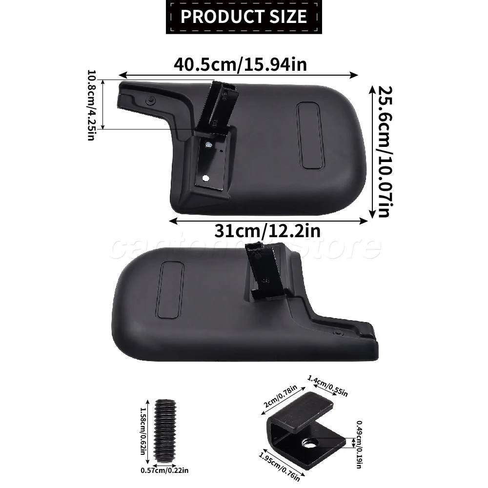 Фото OEM: 50901516 Для Fiat Ducato, PEUGEOT BOXER, CITROEN JUMPER / RELAY 2006- Новый комплект задних брызговиков, черный №2