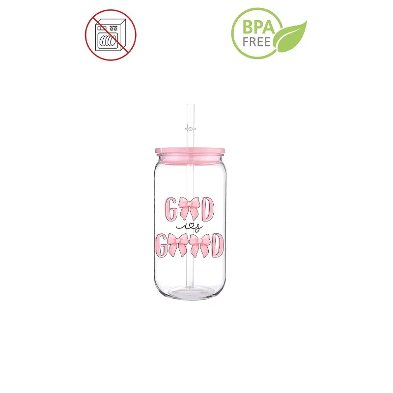 Христос Bowknot 3D Печатная на заказ пластиковая соломенная чашка из ПЭТ