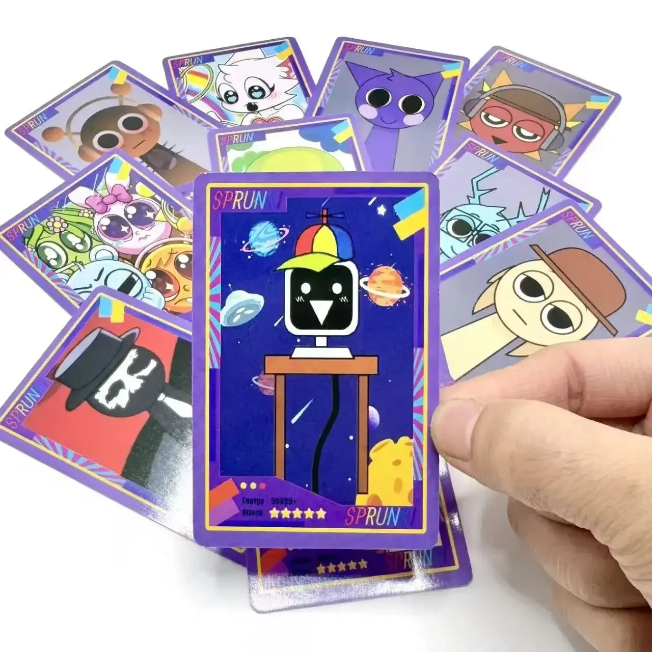 1 коробка из 54 шт. мультяшные карты Sprunki Kawaii Spronki коллекции игровых карт аниме