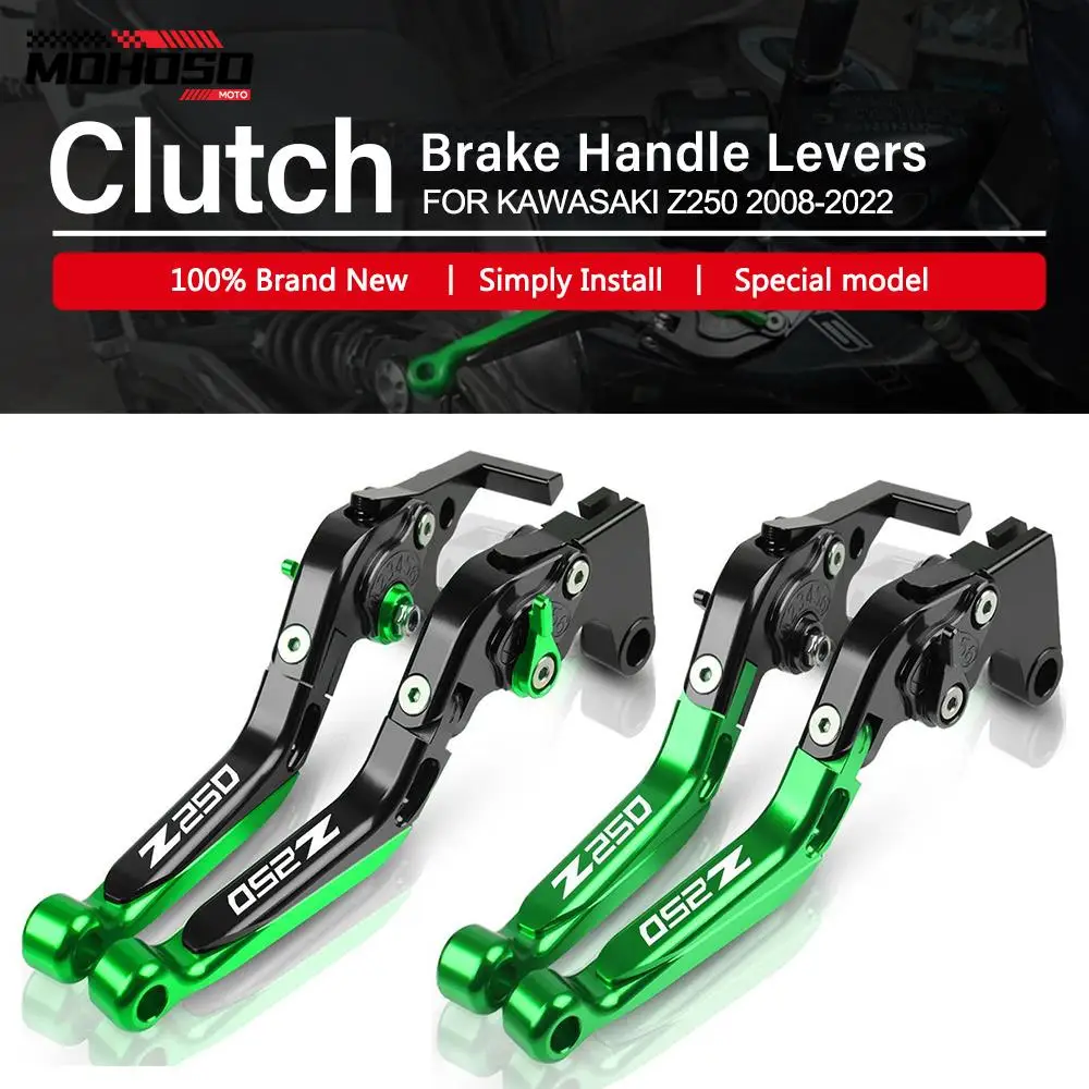 

FOR KAWASAKI Motorcycle CNC Brakes Adjustable Folding Extendable Clutch Brake Handle Levers Z250 2008 -2019 2020 2021 2022