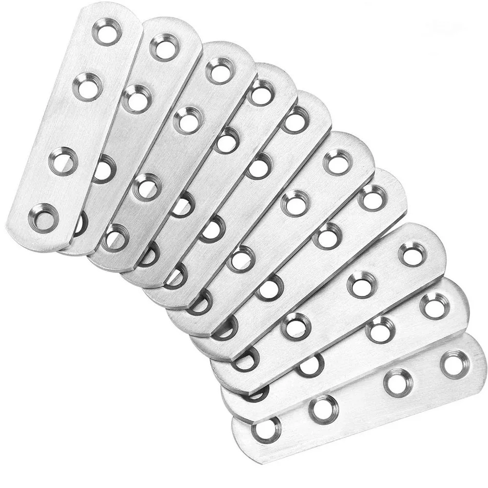 10 шт. угловой код из нержавеющей стали сверхмощный прямой плоский кронштейн