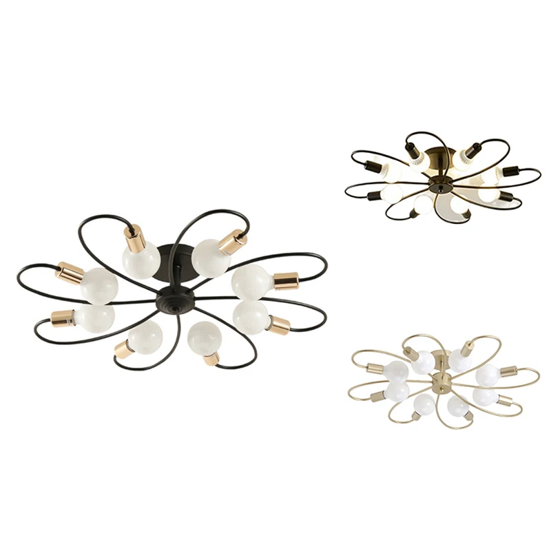 

8 LED Lights Nordic Creative Simple Living Room Chandelier Bedroom Chandelier Dining Ceiling Light