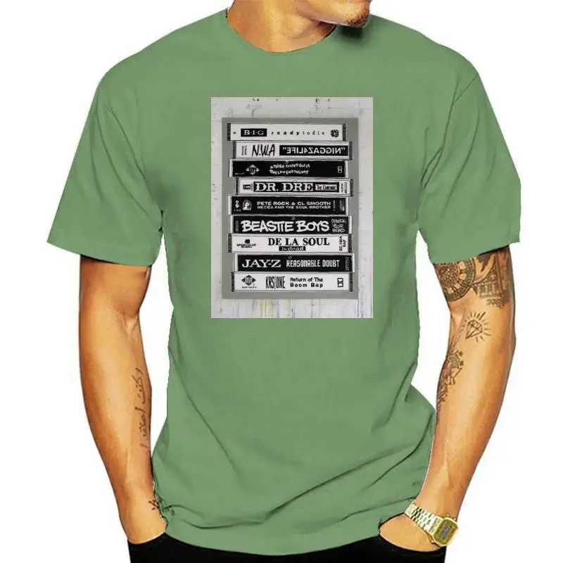 

Hip Hop Tapes T-Shirt Classic 90S Rap Music Dj Tee Shirt Gift Notorious Big Tribe 2022 New Cotton Men Clothing Best T Shirts