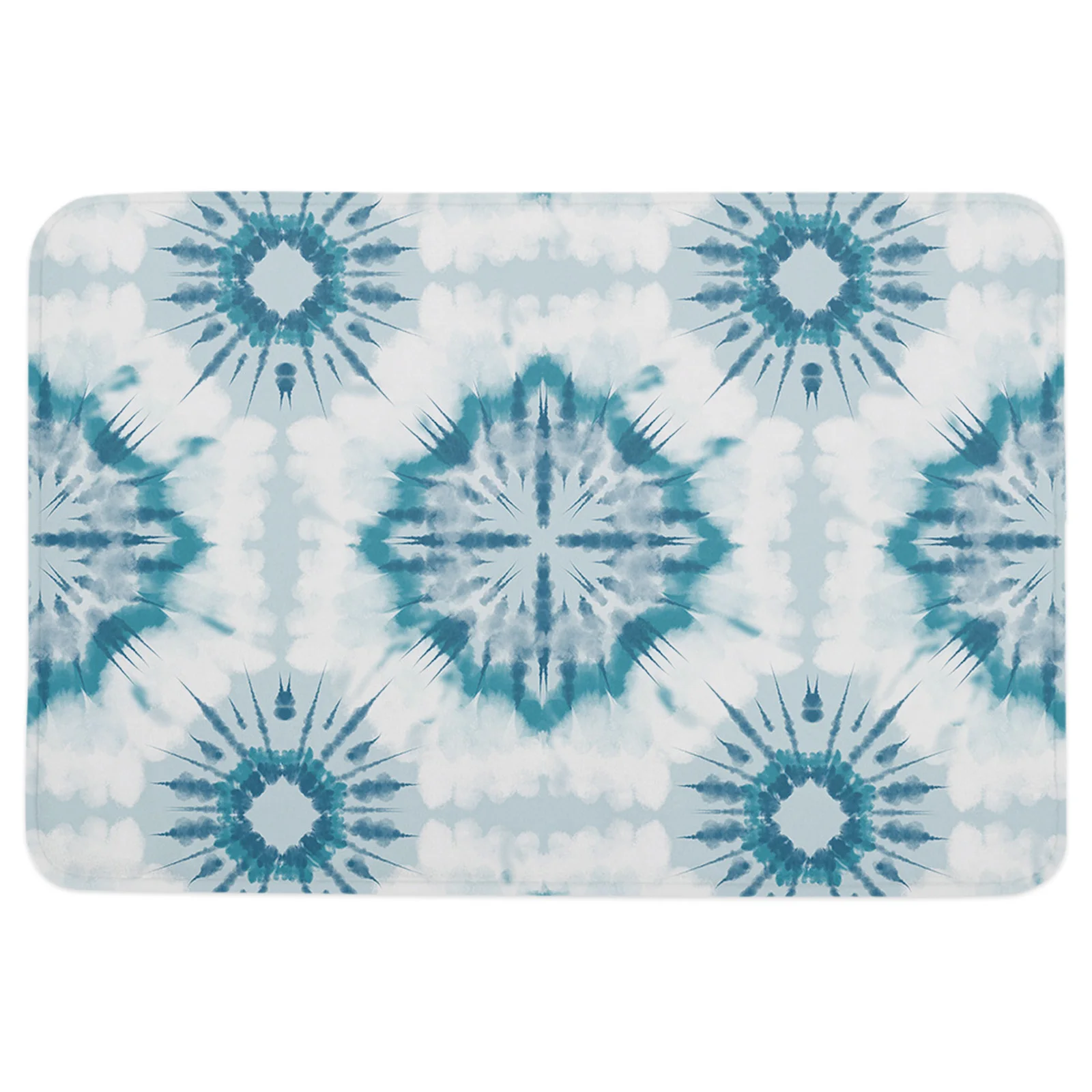 

Boho Watercolor Ethnic Geometric Tie Dye Welcome Mat Grounding Mat Rug for Kitchen Floor Rug Bath Mat Bedroom Door Mat