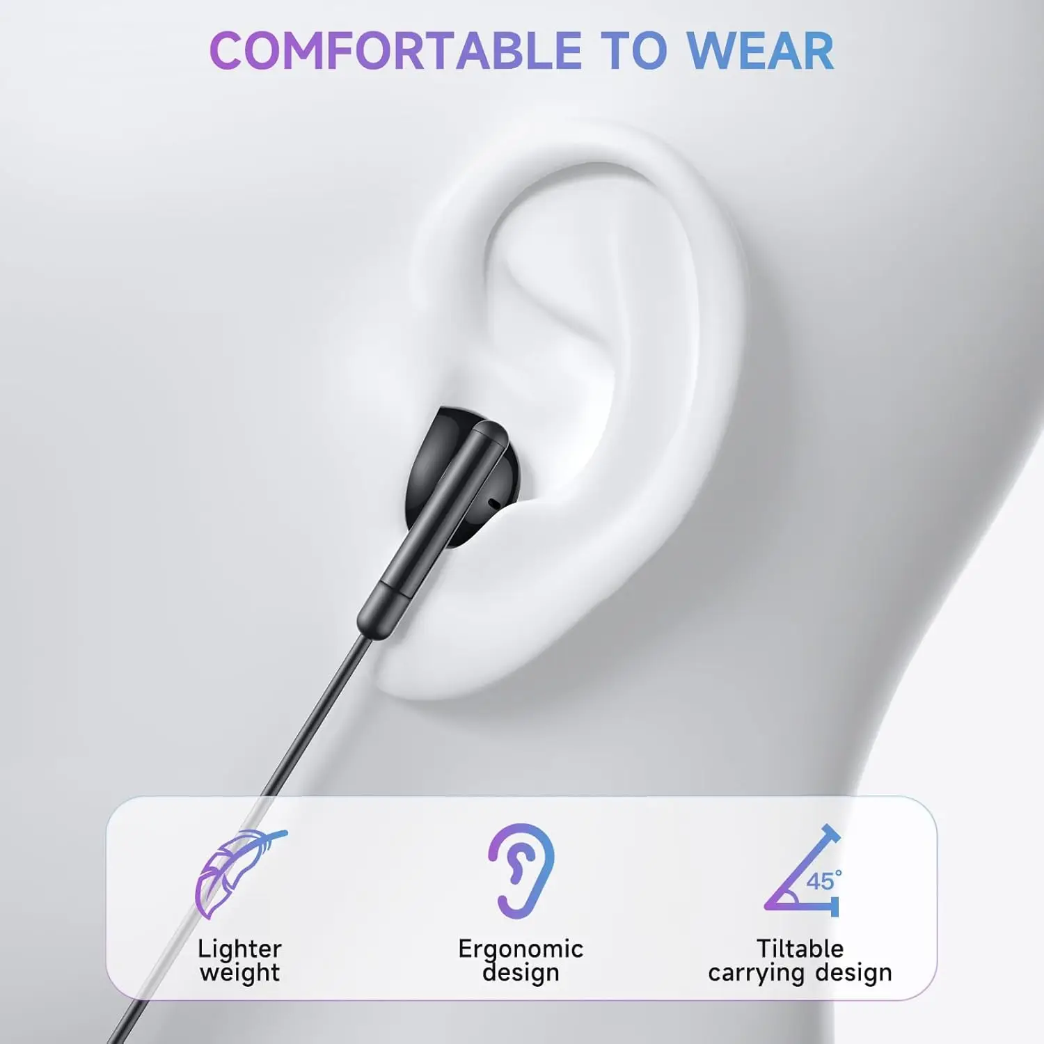 Фото Проводные наушники USB Type C 3,5 мм с регулятором громкости микрофона Проводные наушники-вкладыши Наушники-вкладыши с басами Спортивная гарнитура №4