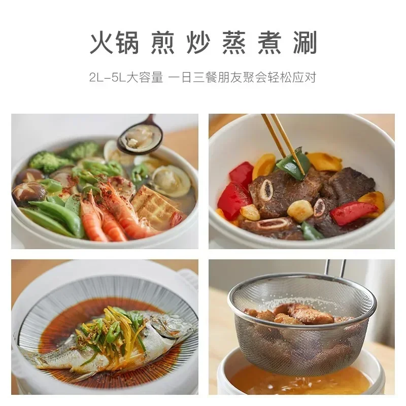 Мини-многофункциональная электрическая кастрюля и плита: встроенная