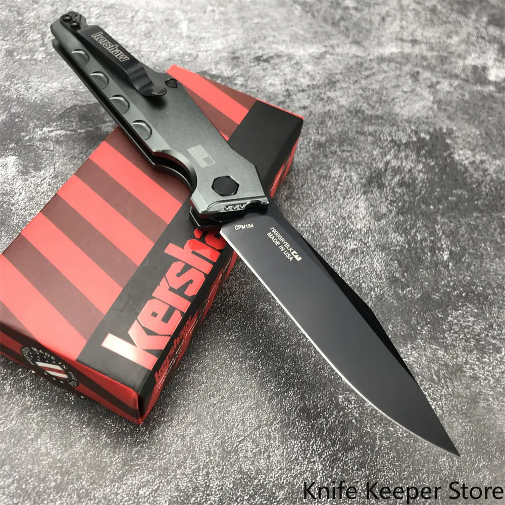 

Kershaw 7900GRYBLK Launch 7 EDC Folding Knife CPM154 Knife Blades Aluminum Alloy Handle Small Pocket Knife Survival Gadget