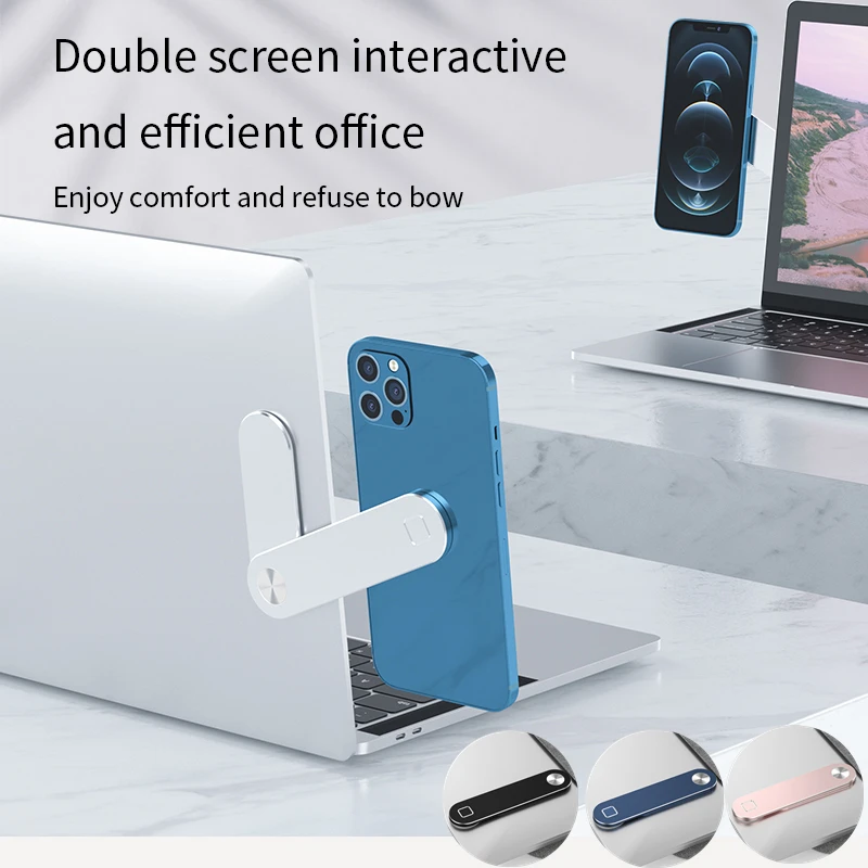 

Magnetic Phone Holder Aluminium Alloy Dual-Screen Laptop Screen Expand Stand Folding Side Mount For Ipad iPhone Xiaomi Bracket
